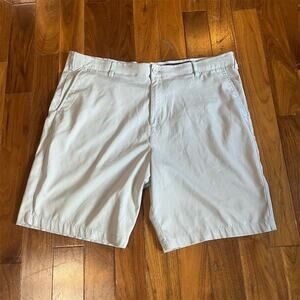 BCG Men's Chino Shorts Size 40 Beige Flat Front Casual